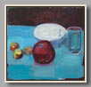 POMEGRANATE AND APPLES   2006   oil/board   11½"x12"